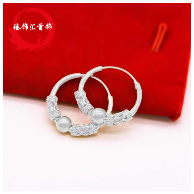 New Gold Plated Earrings for Women 2022 New Fashion Transfer Beads Earrings Elegant Earrings High Ear Studs Earrings