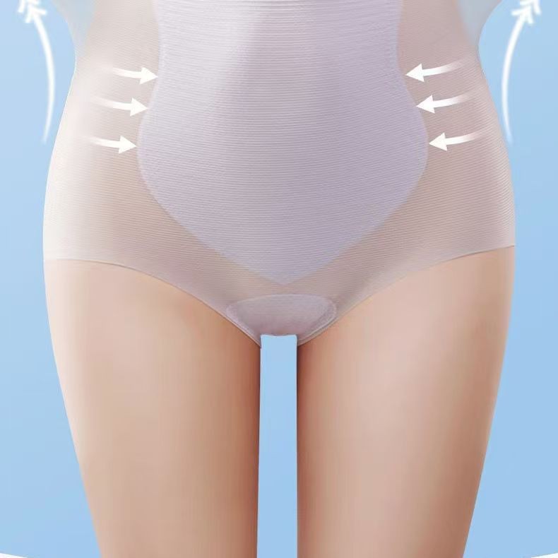 Маска, бесшовное женское нижнее белье, летние ультратонкие дышащие сексуальные трусики с высокой талией