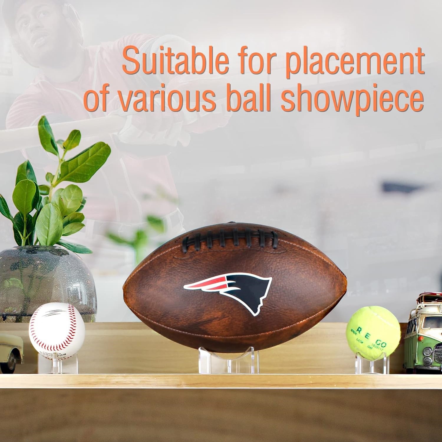 Acrylic Softball Baseball Basketball Football Golf Holder Stand Multifunctional Ball Display Stand