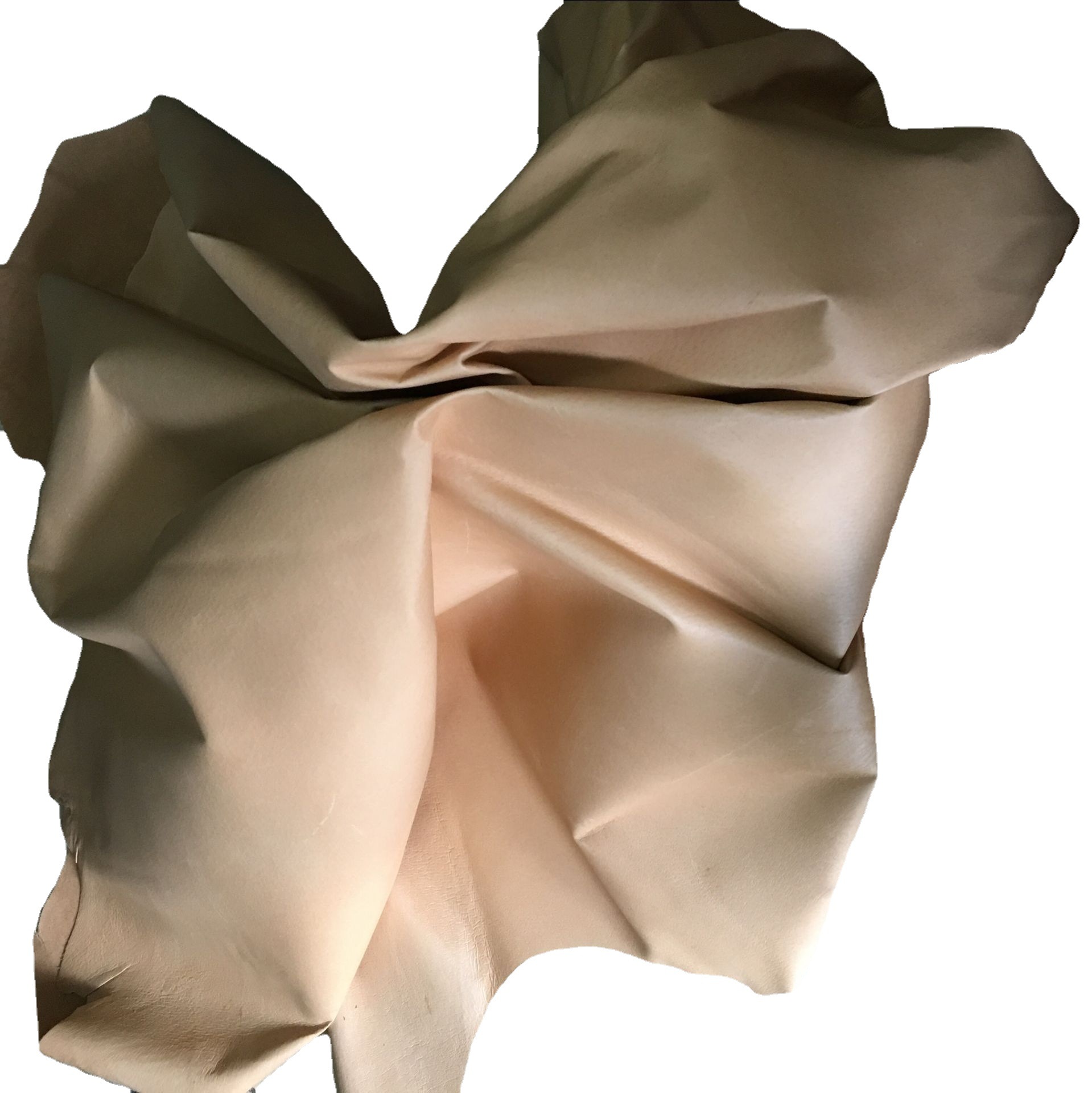 Top layer pig skin pigskin fabric leather leather apricot