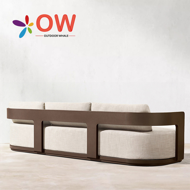 Terrace Garden Sofa High-End Villa Hotel Leisure Sofa Nordic Outdoor Aluminum Alloy Fashion Sofa Cross-Border