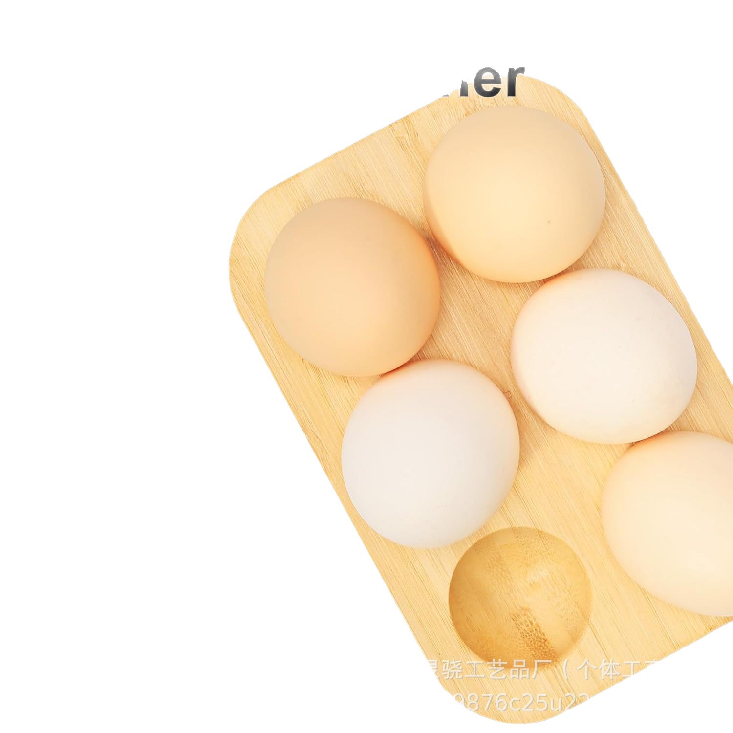 In-Stock Wooden Kitchen Egg Tray Six-Compartment Sushi Tray Breakfast Egg Holder Insulated Tray 12-Compartment Egg Tray