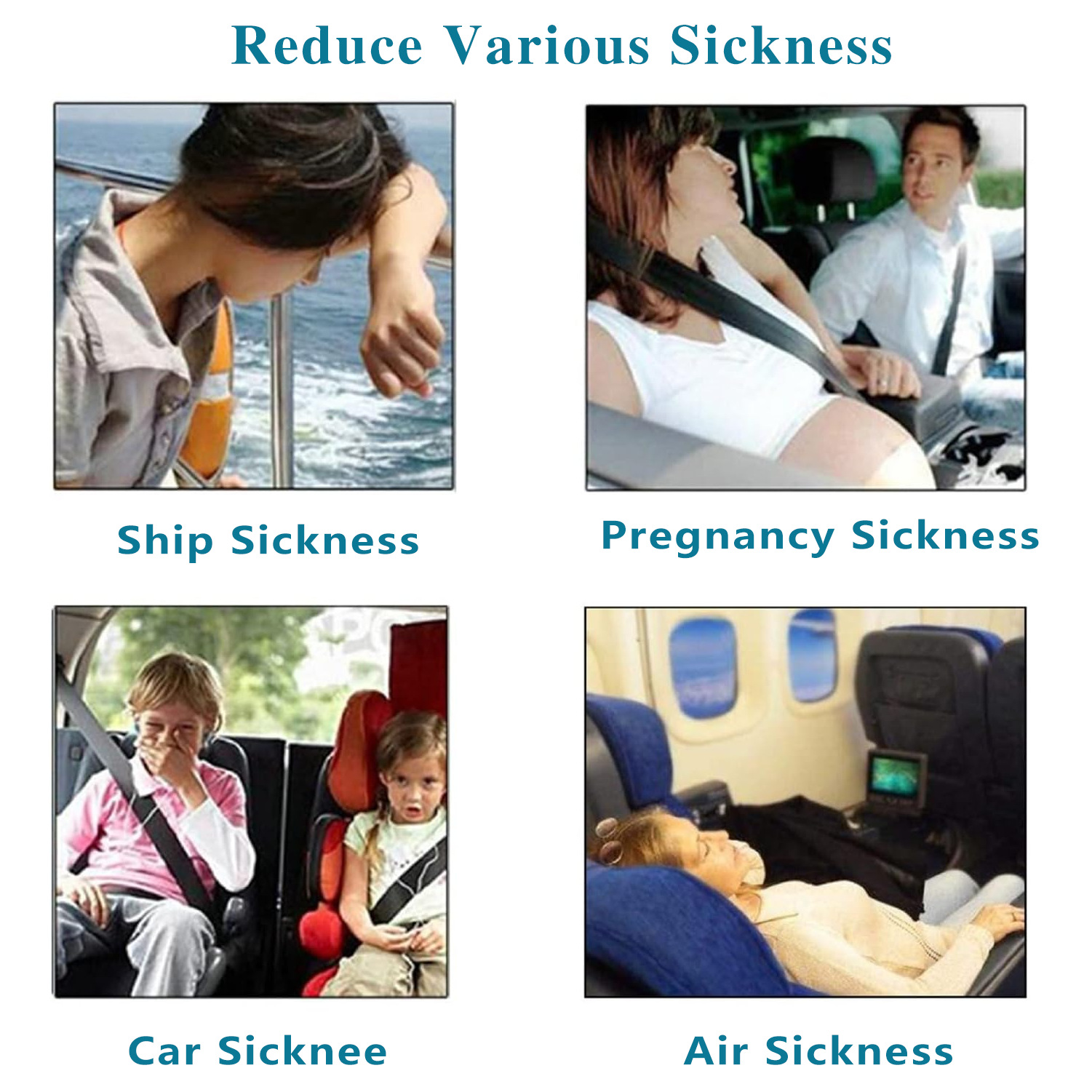 Silicone Anti-glare Bracelet / Anti-motion Boat Motion Sickness, Morning Spitting, Etc., 100% Pure Natural Effects