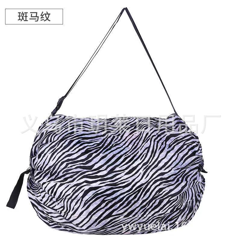 Folding Shopping Bag Travel Waterproof Oxford Cloth Bag Recyclable Portable Shopping Bag Storage Bag