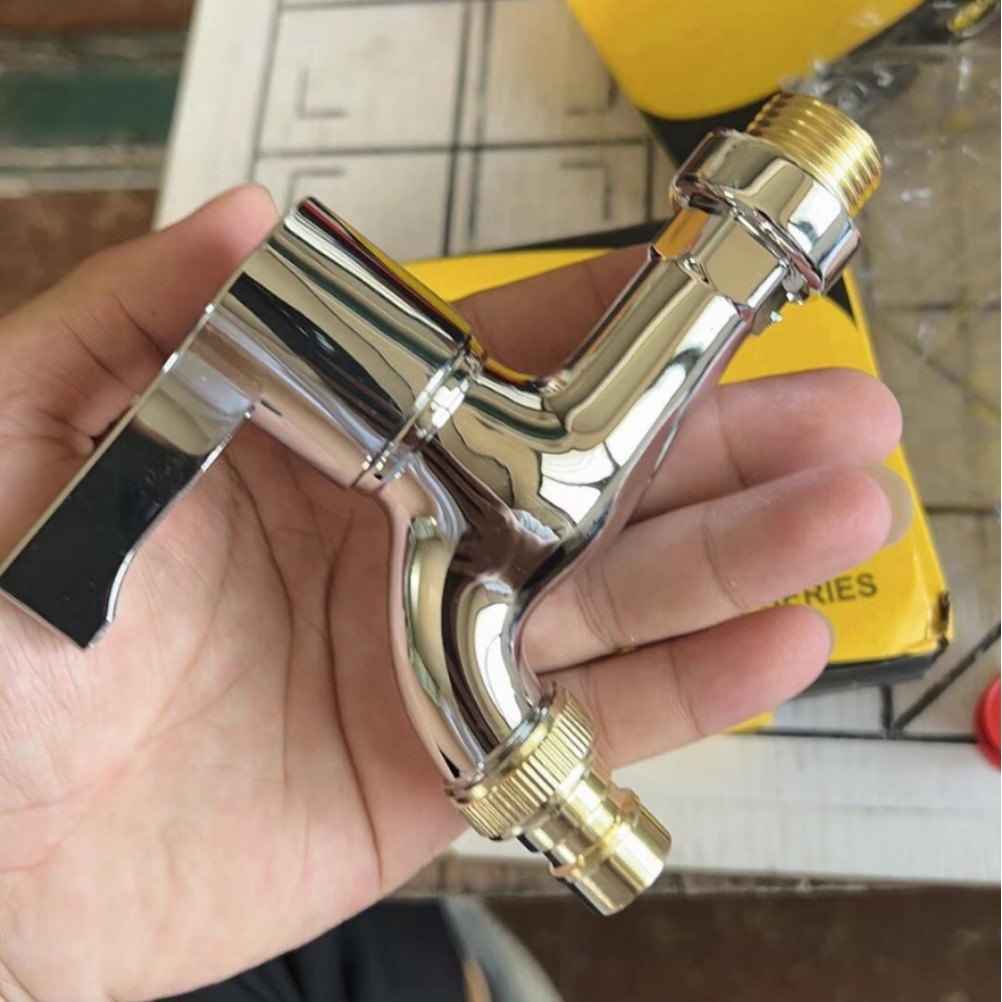 Cross-Border Faucet Plastic Electroplating Quick-Open Faucet Single Cold Water Engineering Washing Machine Faucet Plumbing Household