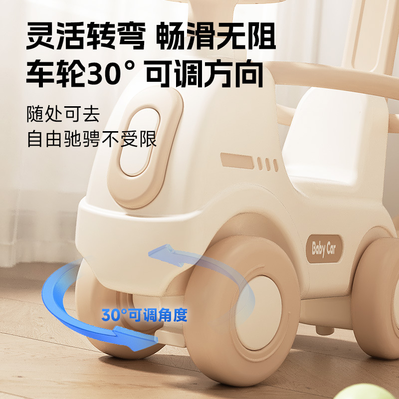 Children's Rocking Horse Trampoline Combination Three-In-One Baby Slide Gift Thickeneded Small Wooden Horse Rocking Chair Toy Family