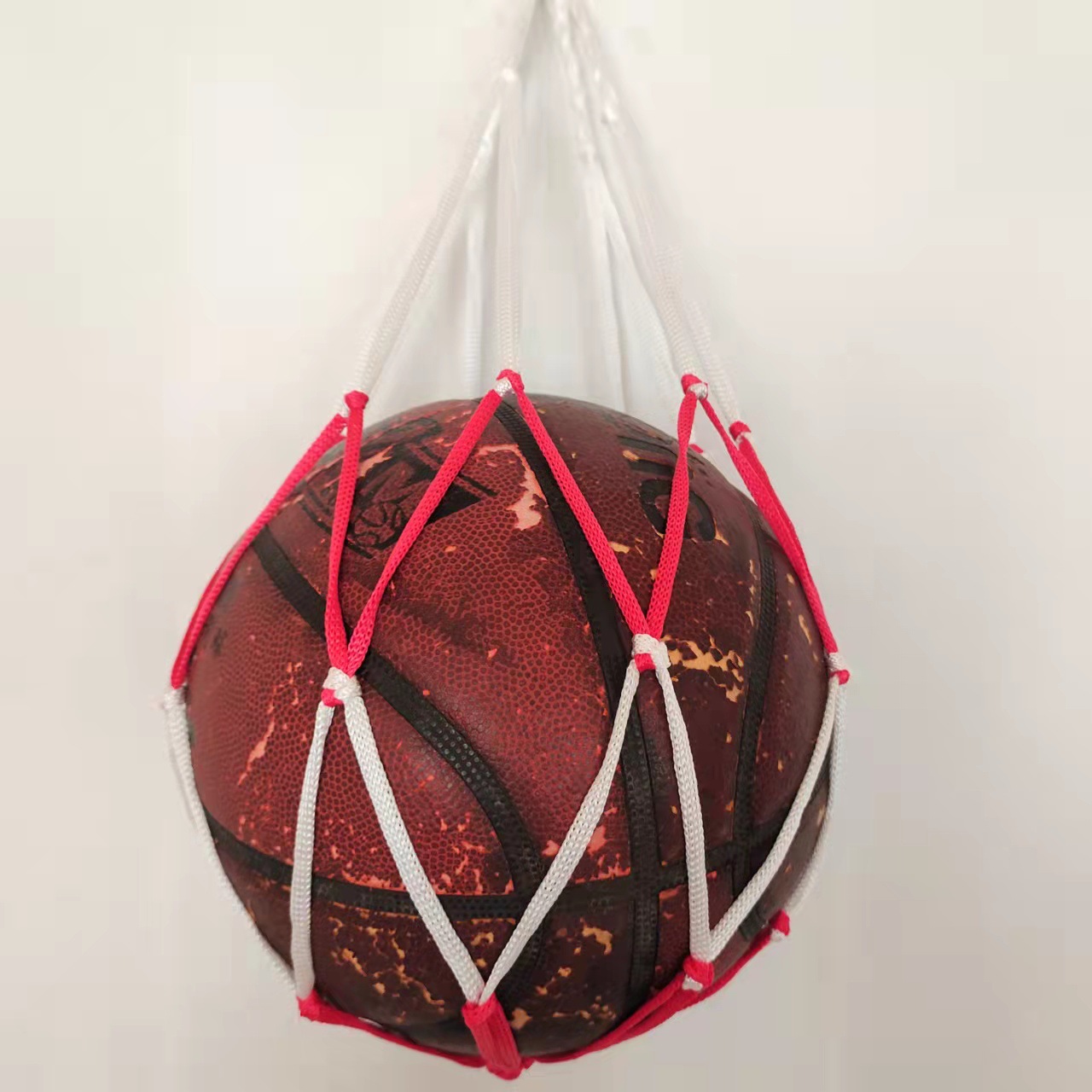 Handle handle ball pocket woven volleyball football basketball net pocket nylon elastic ball pocket wholesale ball bag