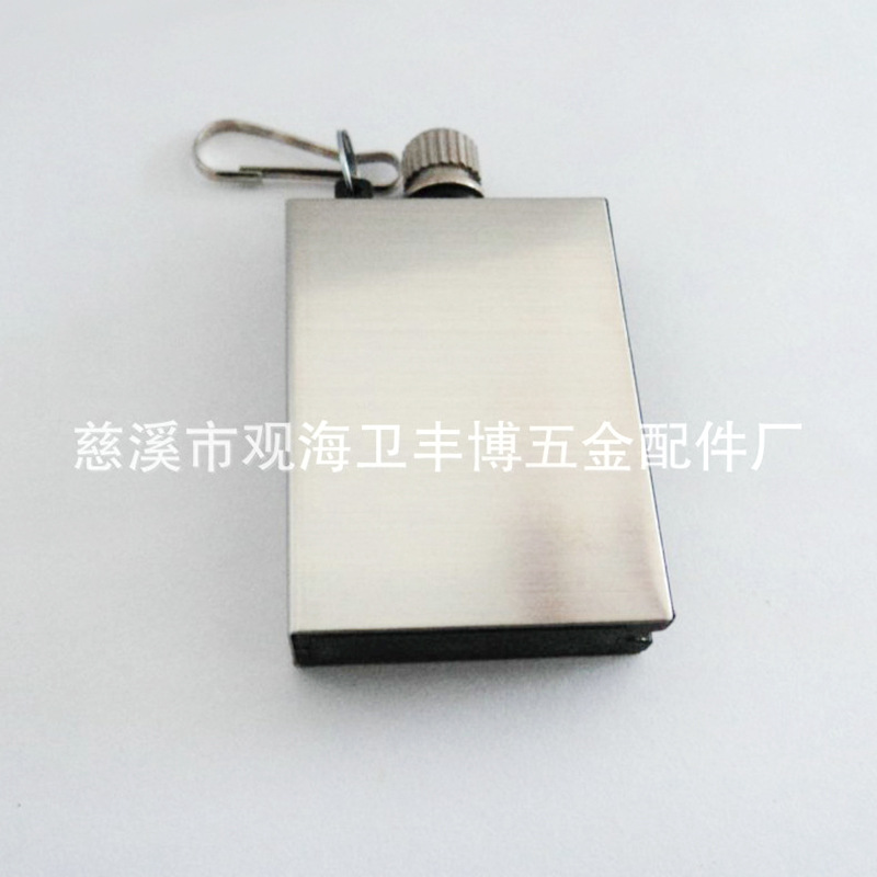 Creative 10,000 matches can be printed LOGO stainless steel square universal match kerosene lighter manufacturers wholesale