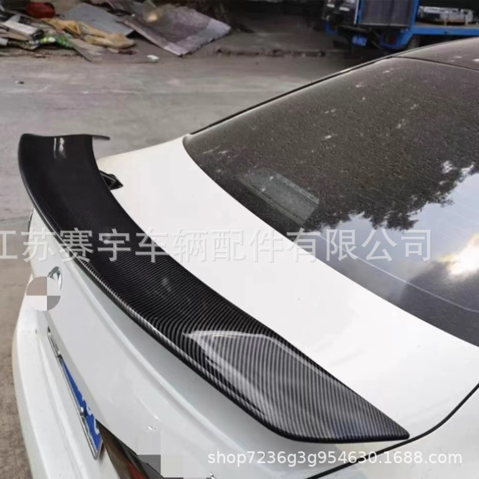 Cross-border car general non-perforated tail two three-compartment fixed wind wing sports car GT racing ABS material aircraft wing