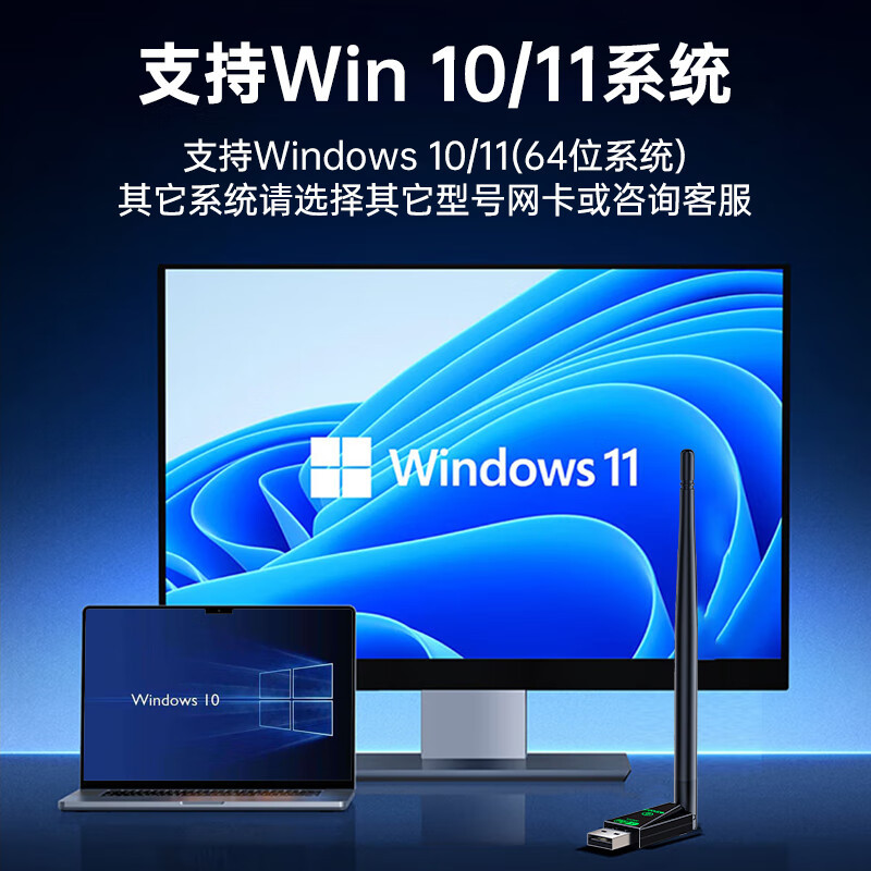 Biaz Bluetooth Adapter 5.3 AX900 WiFi6 Driver-Free USB Wireless Network Card Dual Band 5G 2-in -1