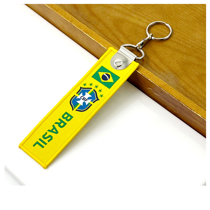 Portugal Argentina Messi Cristiano Ronaldo European Cup Keychain Brazil France Netherlands Italy Spoon Pendant