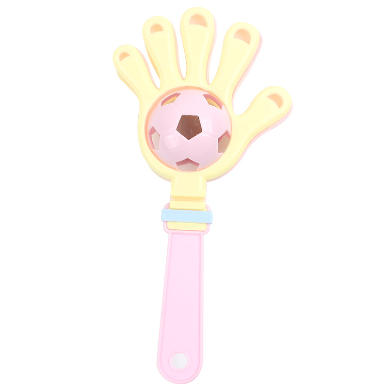 Hand-cranked Bell baby puzzle Bell baby soothing grip training toy hand-held musical instrument clap Palm clap