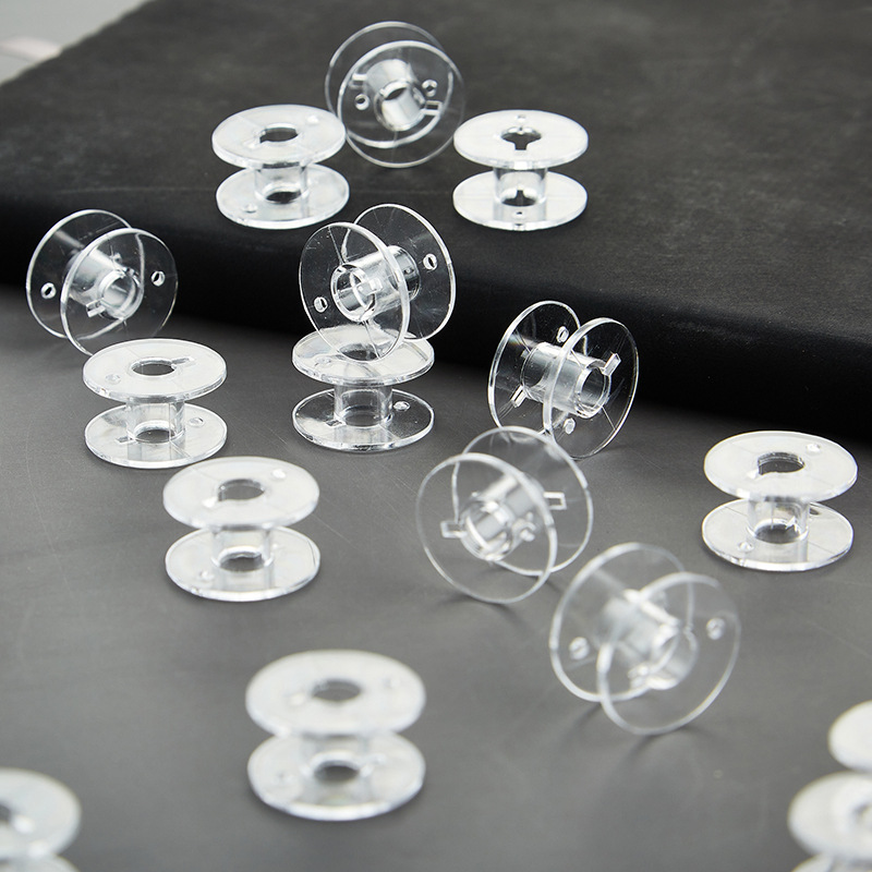Bobbin Plastic Bobbin Thickeneded Sewing Machine Coil Spool 2518P Multifunctional Universal Bobbin Factory Wholesale