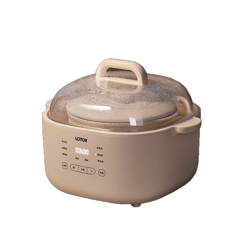 Lotor Electric Stew Pot Water-Separating Stew Pot for Home Use 4.5 Liters Soup 2025 New Model Fully Automatic Ceramic Electric Stew Pot