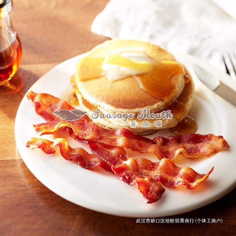 Yurun Bacon Chopped Head about 500g Raw Smoked Bacon Meat Scraps Pizza Hand Cake Burger Pancake