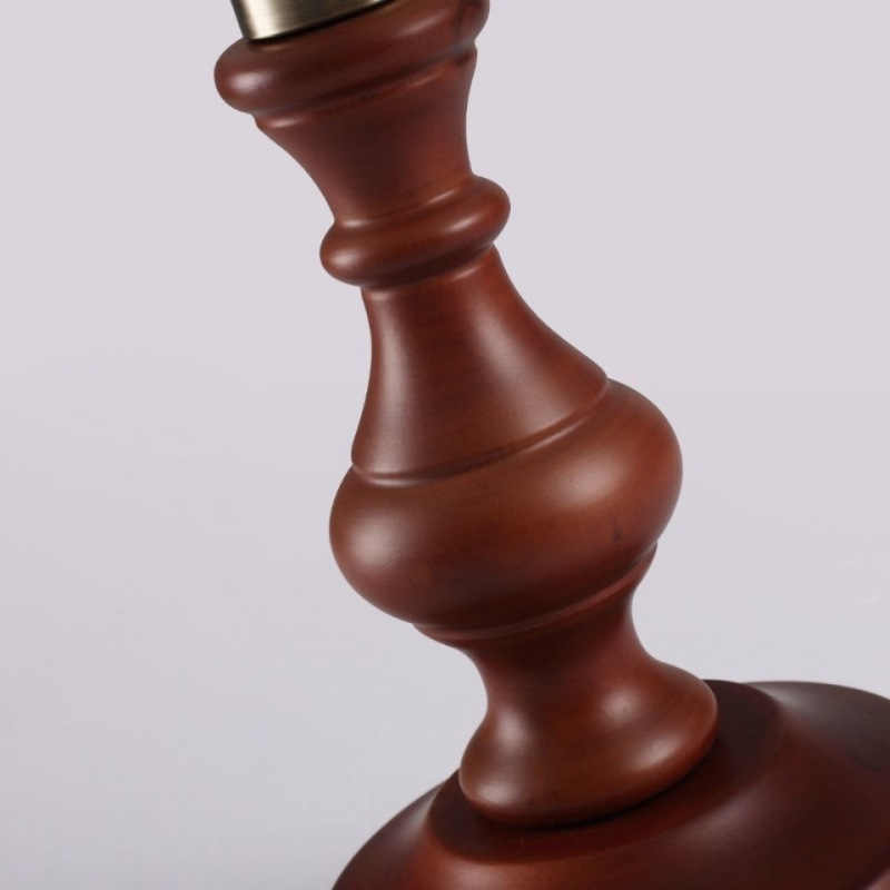 American Table Lamp, Retro Bedroom Bedside Lamp, Republic of China European Style Creative Classical Old Shanghai Solid Wood Dimming Glass Table Lamp