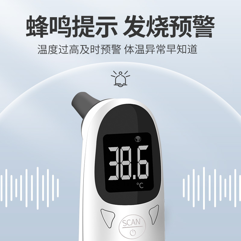 New Pet-Specific Thermometer Gun, Accurate Infrared Thermometer, Dog and Cat Ear Thermometer, One-Second Temperature Measurement Ear Thermometer