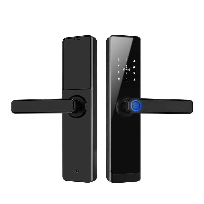 Smart Fingerprint Lock for Home Entry, Anti-Theft Door, Landlord Bluetooth Password Lock for Guesthouses, Hotels, and Apartments