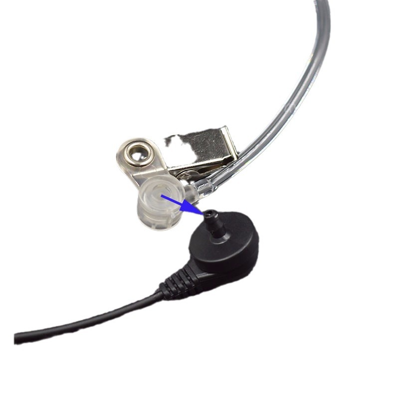 Mobile phone walkie-talkie air catheter headset accessories single sale transparent catheter suitable for most catheter headset