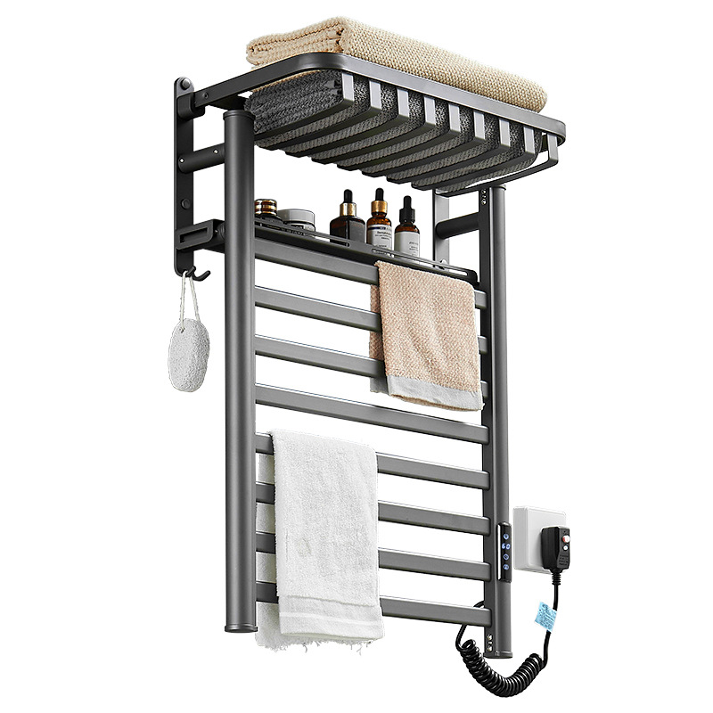 Intelligent Special Towel Rack for Home Bathroom Bathroom Constant Temperature Mobile Phone Electric Towel Rack Punched Storage Rack