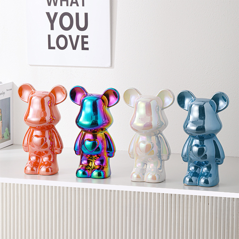 Violent Bear Floor-Standing Piggy Bank Ornament Large Size