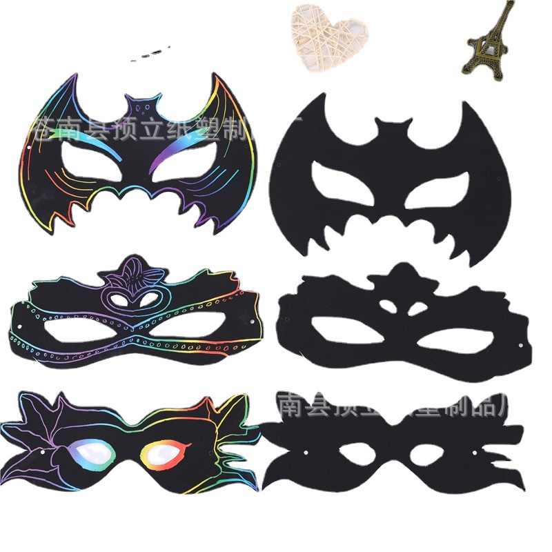 Scratch painting hip hop mask Halloween ball mask all kinds of animal cartoon mask as needed