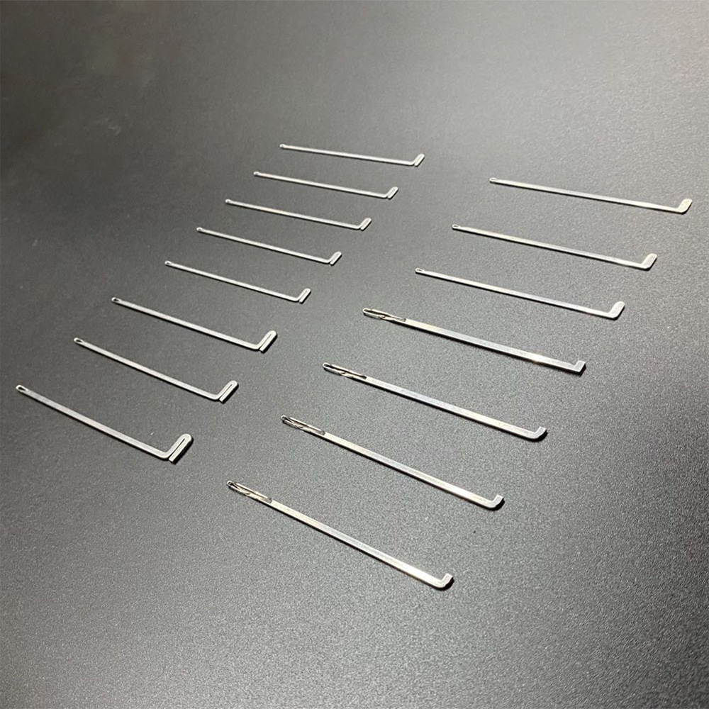 980 crochet machine accessories ribbon weaving machine accessories crochet 73.71 German steel shuttleless machine accessories rubber band needle hook