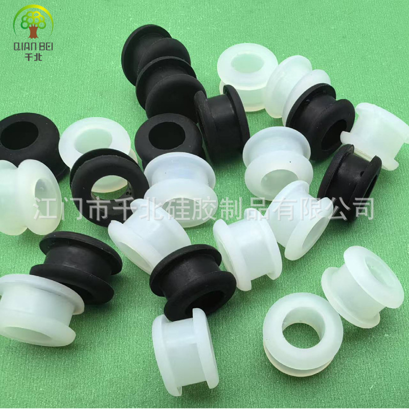 Manufacturers in stock silicone protective wire sleeve sealing ring rubber through coil power cord double-sided protective wire ring O-ring