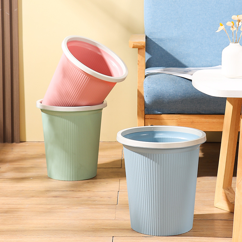Простой мусорный бак без крышки, европейский стиль, с прессом, для спальни, кухни, туалета