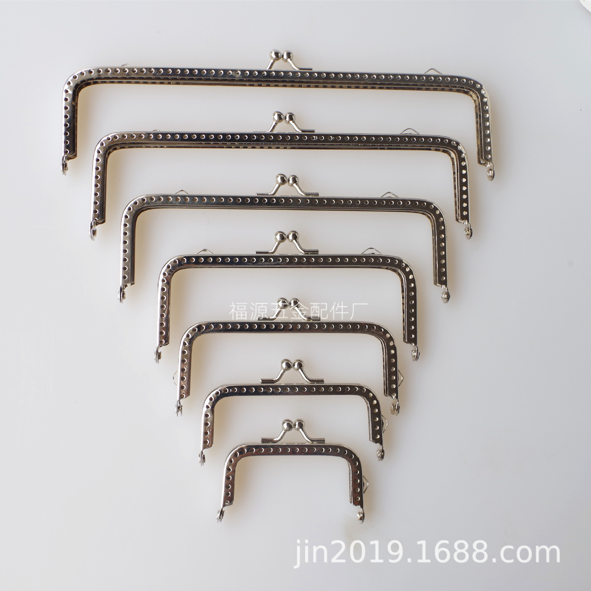 6.5cm 20cm square Gold DIY luggage accessories wholesale end half hole each size 100