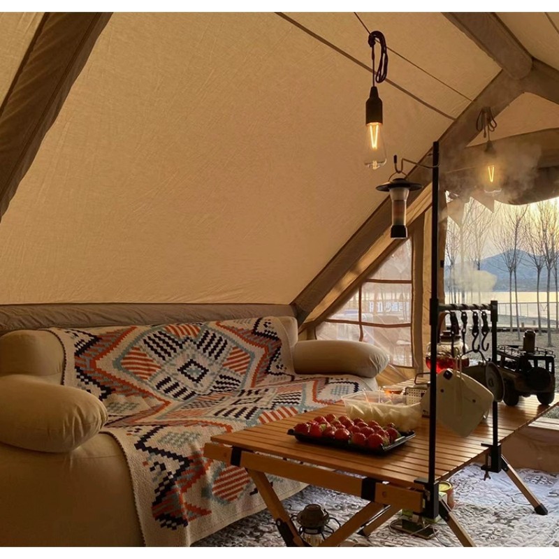 Bohemian sofa blanket ethnic style blanket Nordic shawl air conditioning blanket B & B knitted tassel bed blanket