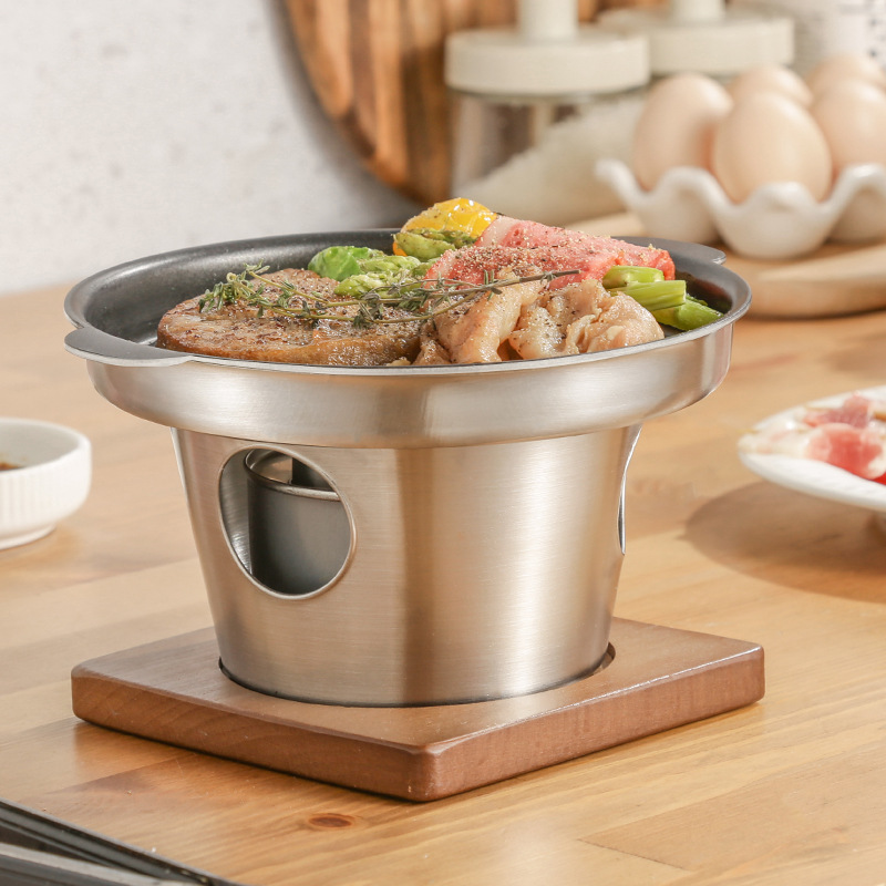 Плита для барбекю, корейская антипригарная, коммерческая, мини-барбекю печь, кастомный логотип