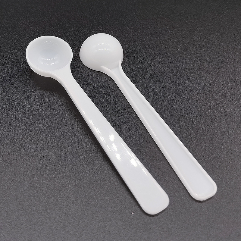 1g Measuring Spoon 1g Plastic Spoon 2ml Powder Liquid Salt Spoon Small White Measuring Spoon Plastic Small Spoon