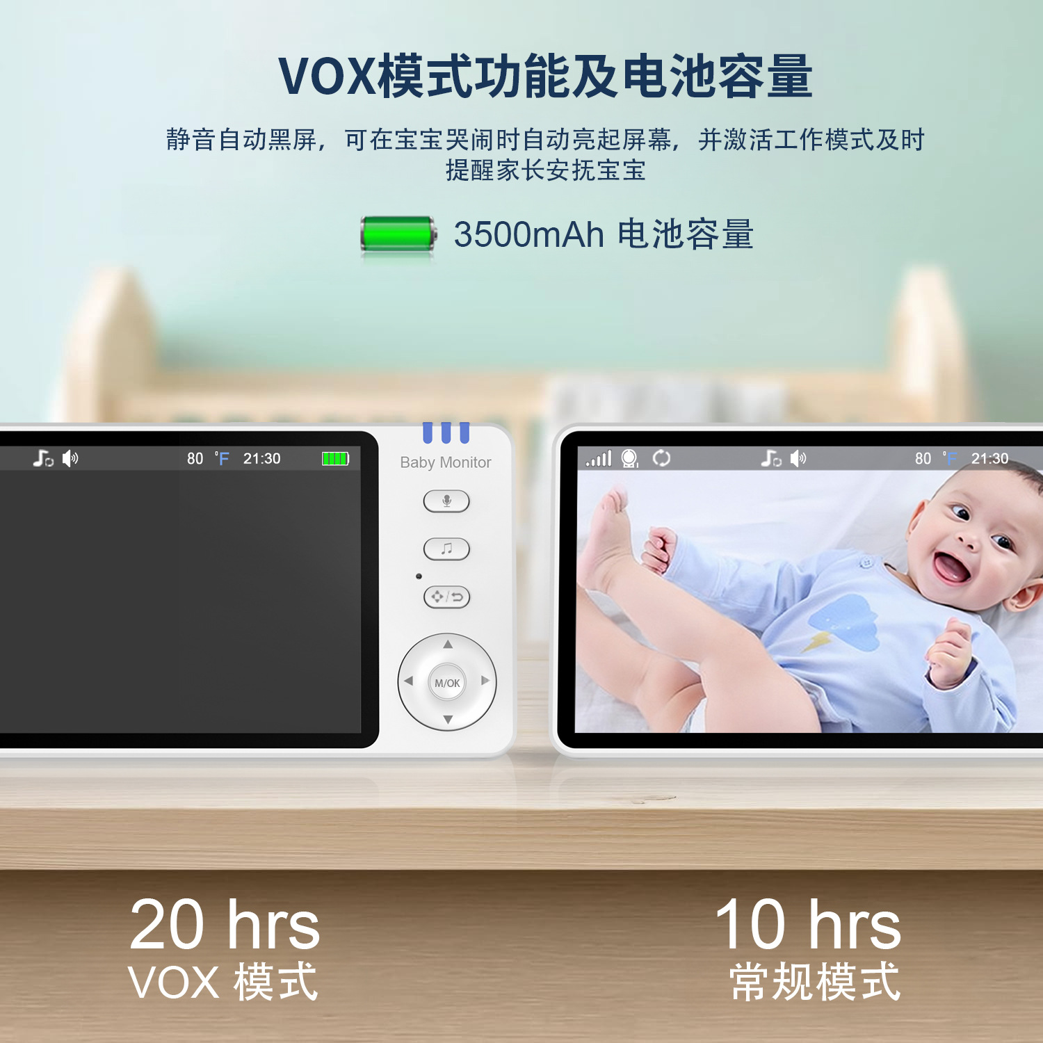 【】Cross-Border E-Commerce Baby Monitor, No Wi-Fi Required, Cry Alert, Baby Monitoring, Wireless Listening