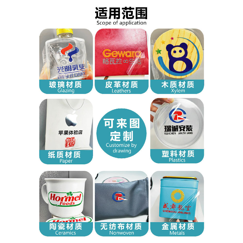 Uv Crystal Label Ab Film Cold Transfer Printing White Background High Viscosity Transfer Film Uv Dtf Ab Film Wholesale Customization