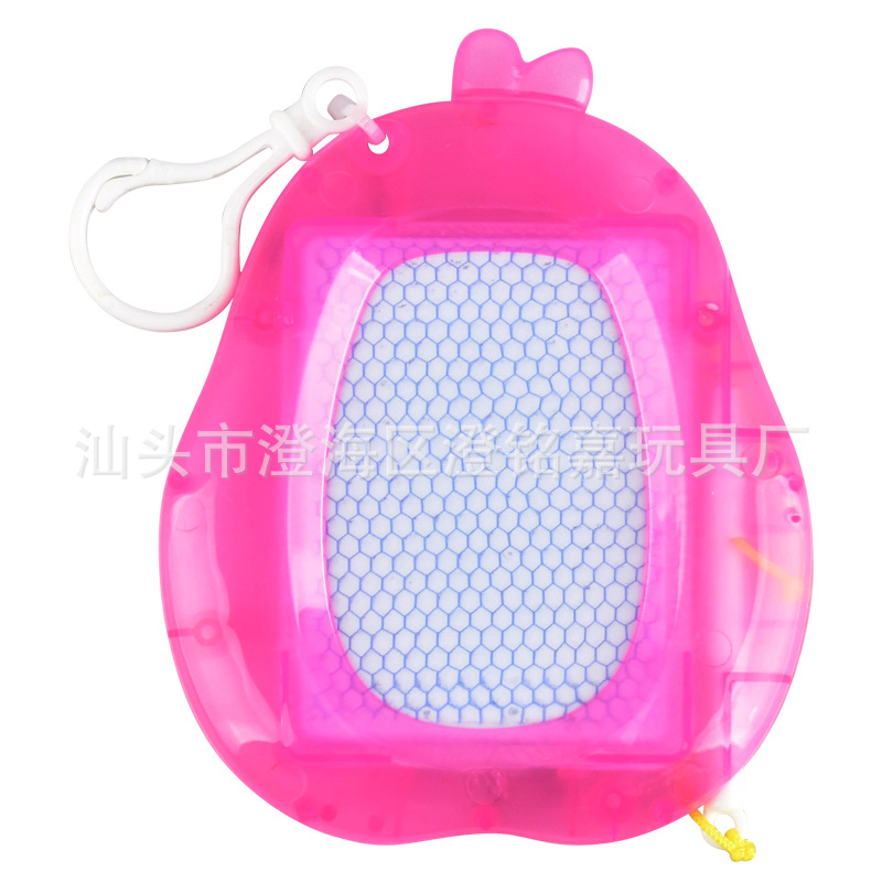 Children's toys educational mini black and white magnetic writing board sketchpad with mountaineering mini buckle small gift toys cross border