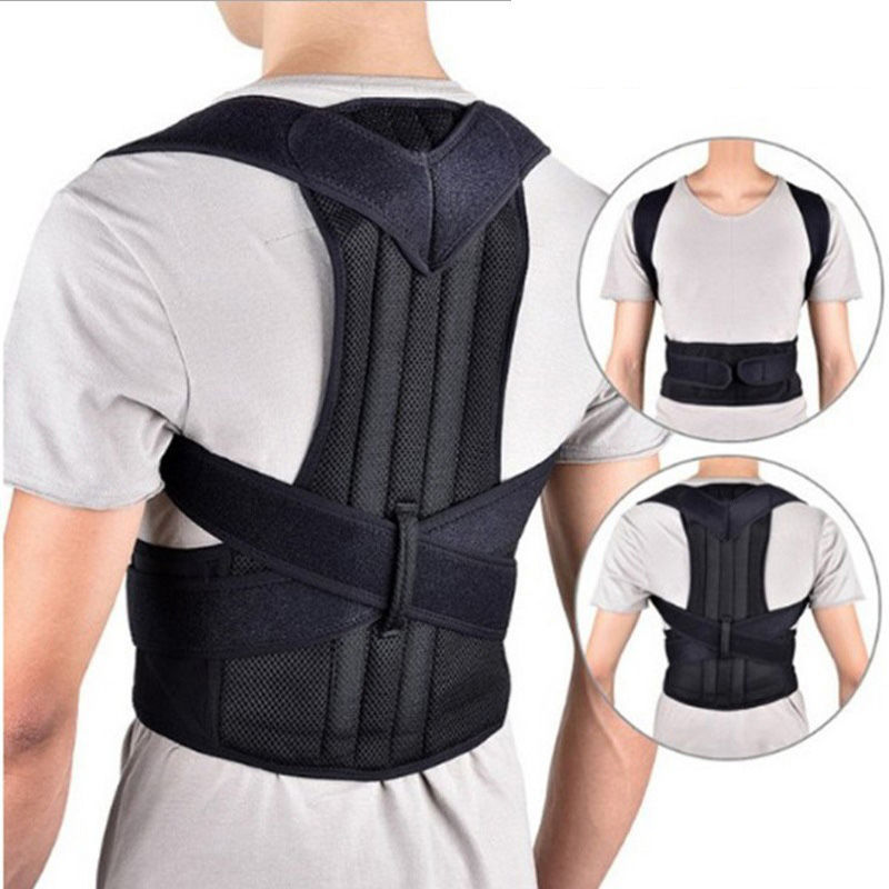 Back correction artifact for men and women to prevent spinal column lateral bending shoulder open back adult orthotic posture with hunchback straight back