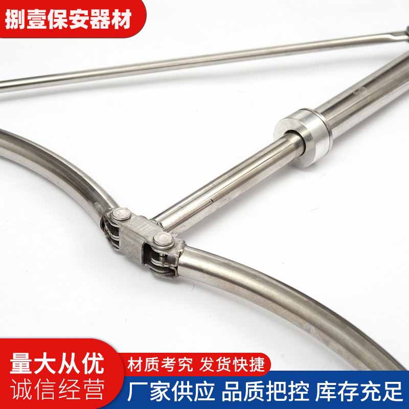 Manufacturer Supplies Outdoor Anti-Riot Telescopic Steel Fork, School Safety Telescopic Capture Rescue Device, Fully Automatic Waist-Locking Steel Fork