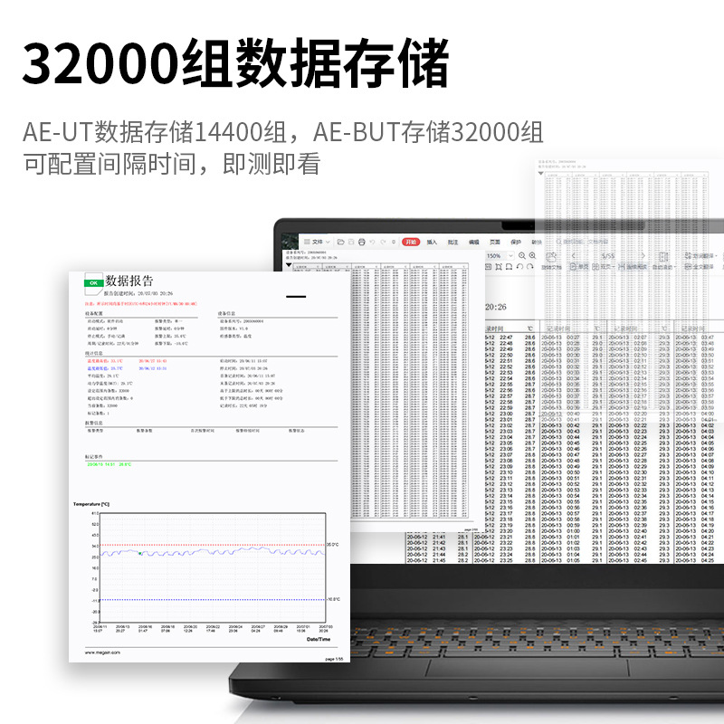 Jiyi Ae-Ut Disposable Temperature Recorder USB Cold Chain Transportation Fresh Medicine Food Temperature Recorder