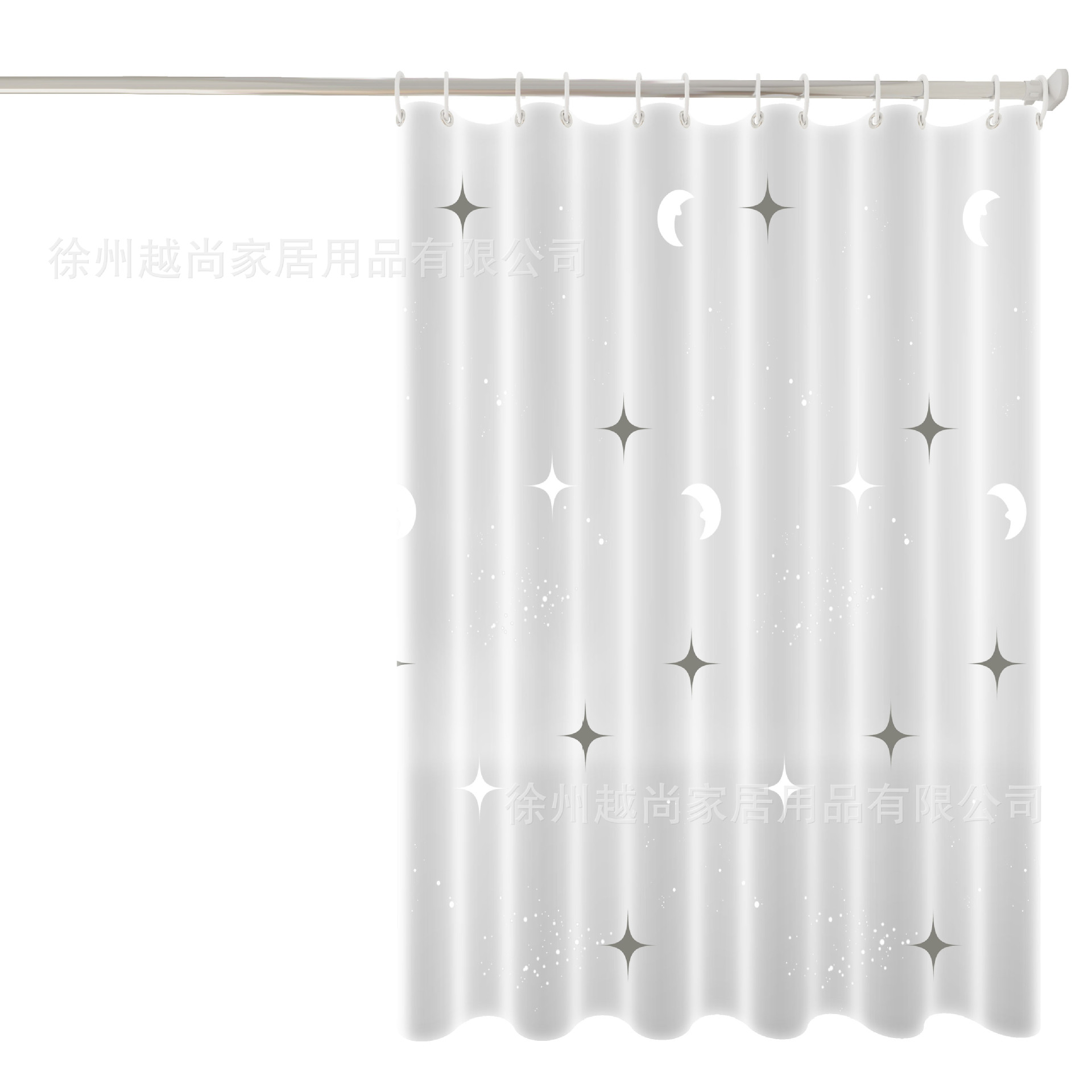 Spot Wholesale Peva Thickeneded 3D Shower Curtain Bathroom Special Shower Curtain Cross-Border Hot Selling Waterproof Curtain