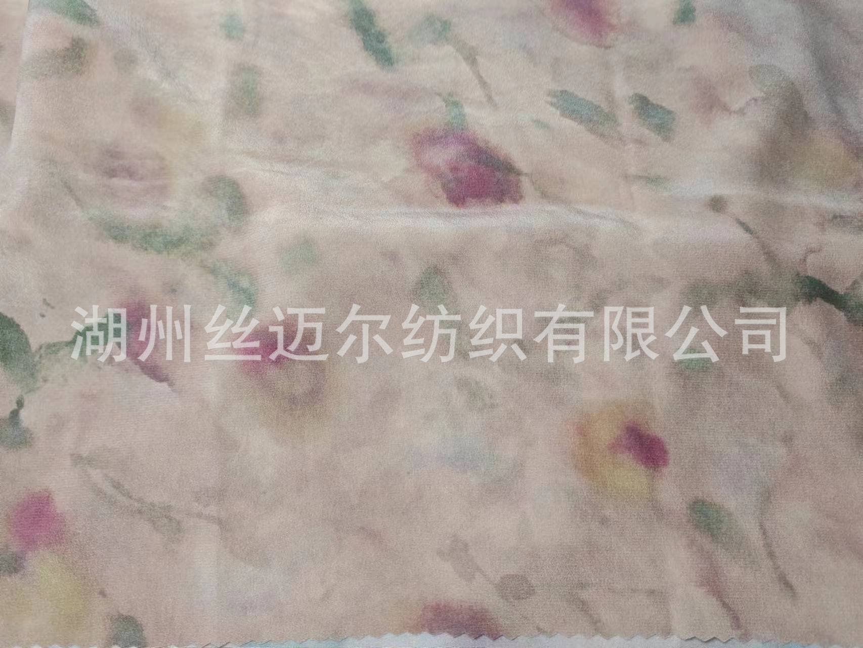 Full silk heavy crepe de Chine digital printing fabric double-sided digital printing silk crepe de Chine fabric women's fabric