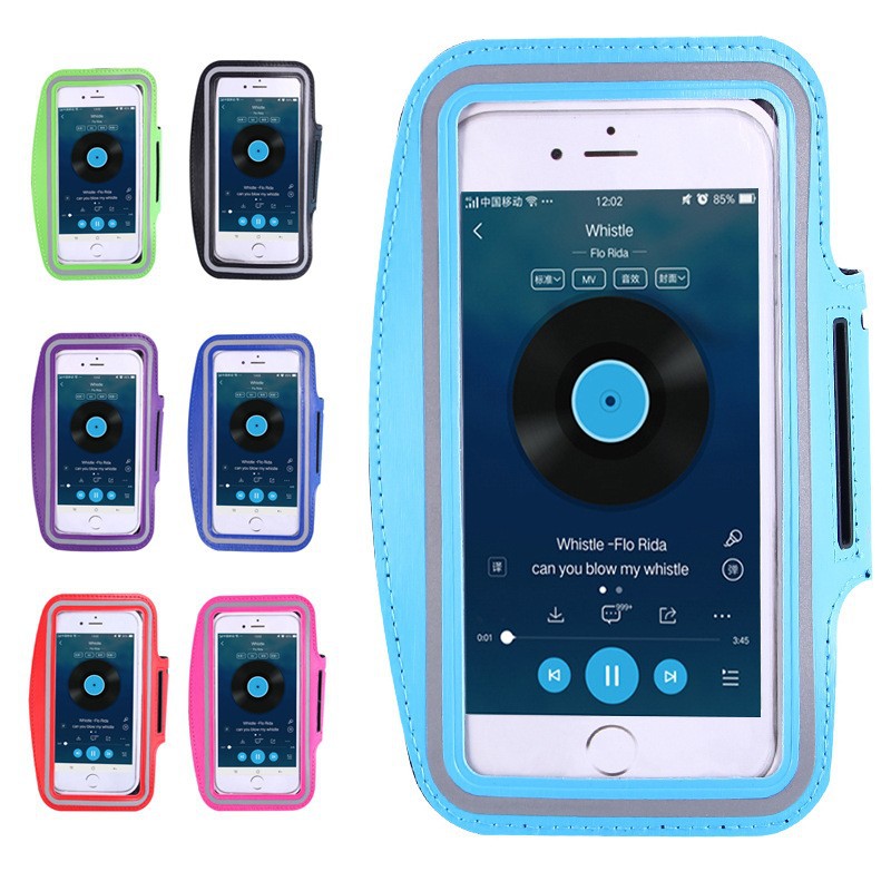 Outdoor Sports Mobile Phone Arm Bag Men's and Women's Fitness Wrist Running Mobile Phone Case Waterproof Multifunctional Convenient Touch Screen Arm Belt