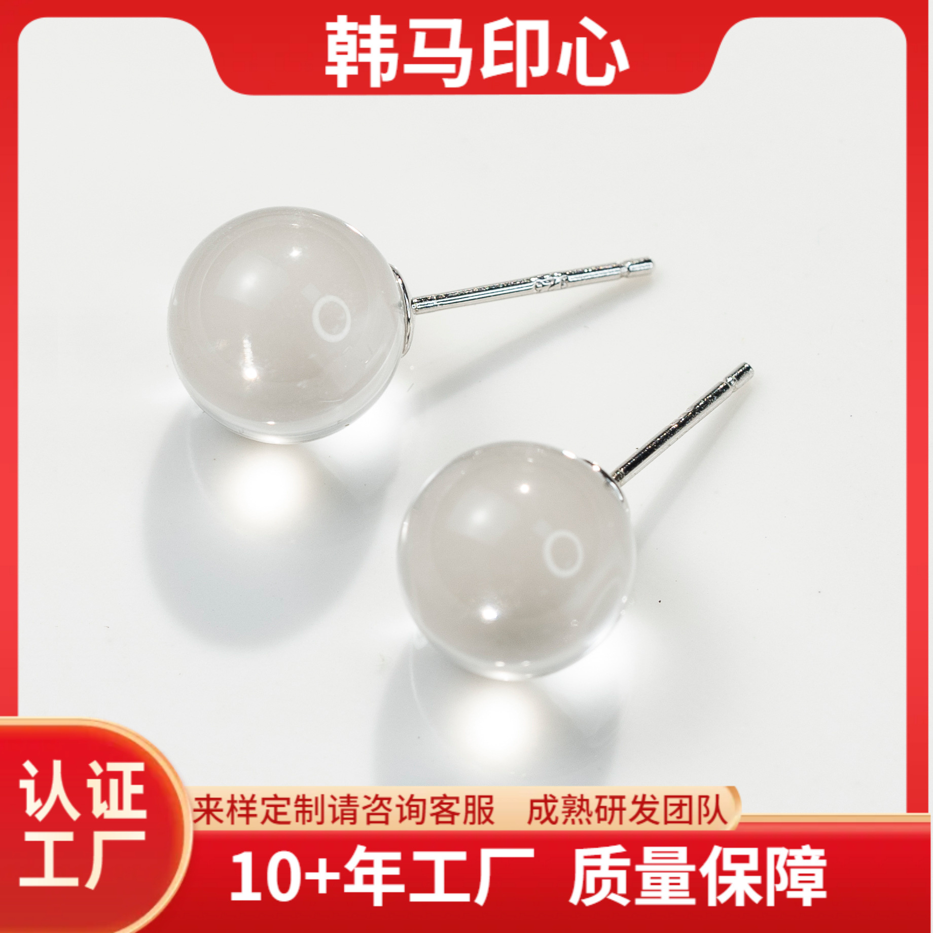 Серьги из серебра S925, натуральный белый кристалл, женские модные серьги, легкая роскошь, прозрачные серьги