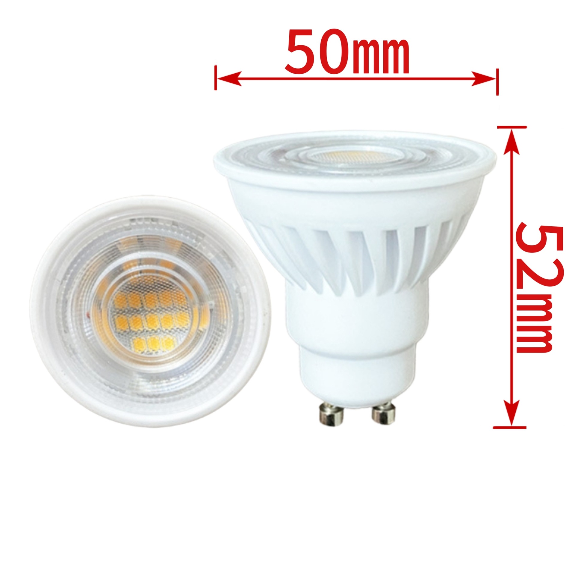 Ceramic Gu10 Lamp Cup High Brightness Spotlight 8W10W12W Wide Voltage Energy-Saving Led Lamp Cup High Heat Dissipation 110V220V Lamp
