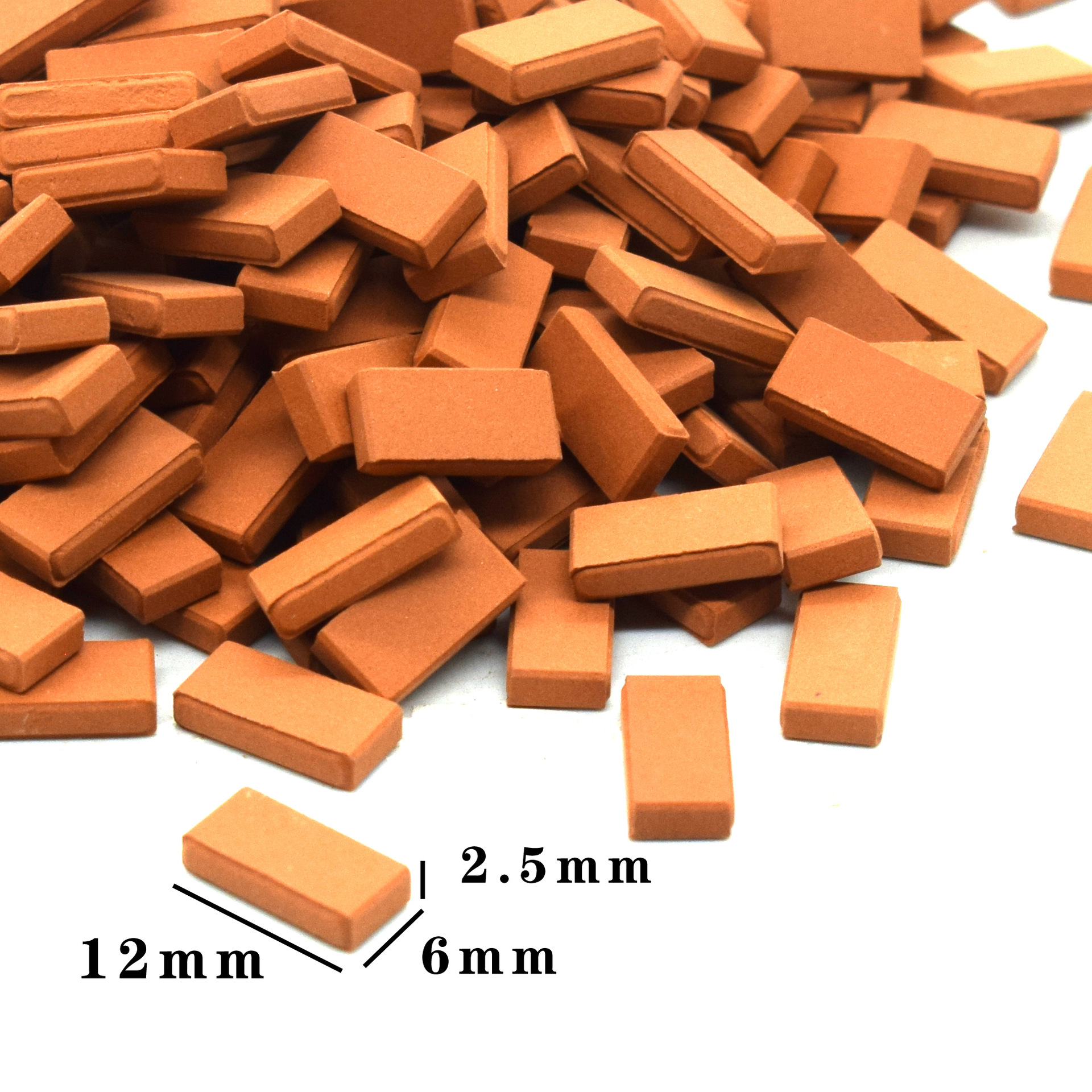 1:35 Brick Model Red Brick Green Brick Miniature Scene Construction Teaching Props Soldier Doll House Amazon Export