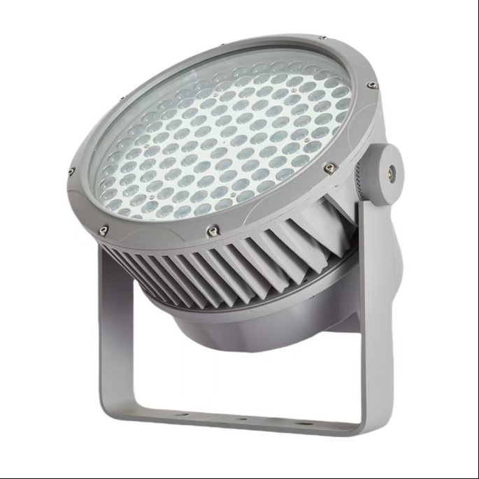 Led Outdoor Floodlight Park Courtyard Colorful Garden Waterproof Tree Light High Power Round Spotlight Customized Model