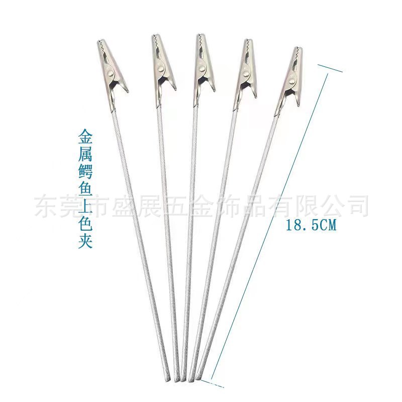 Specified Metal Aluminum Wire Can Be Bent at Will, Brand Name Plastic-Coated Steel Wire Rope Alligator Clip, Message Note Clip, Business Gift