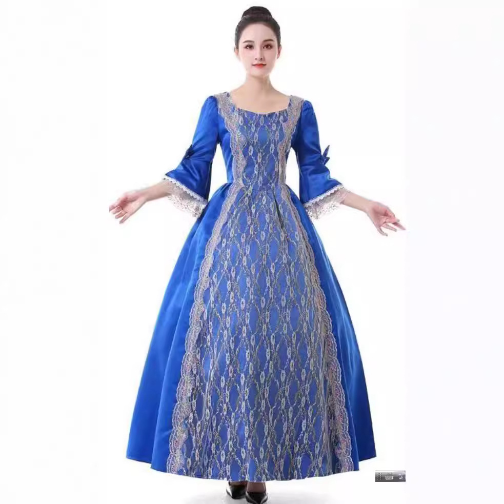 Кросс-Бордер Роскошное Ручное Платье для Мусульманок с Золотым Аппликацией Средний Рукав