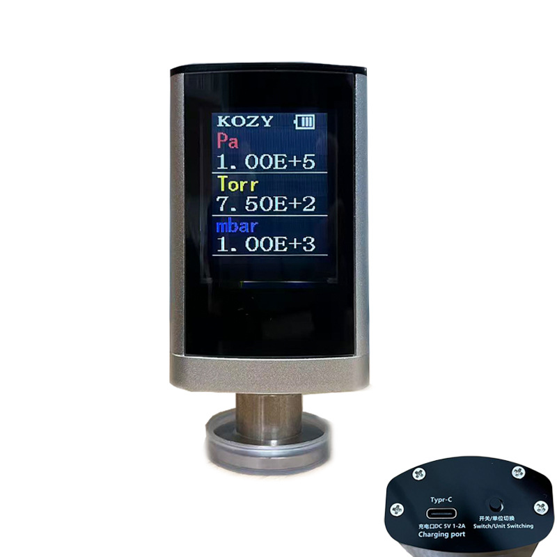 Kozyttl91C06 Handheld Portable Pirani Intelligent Digital Display High-Precision Gas Negative Pressure Sensing Vacuum Gauge