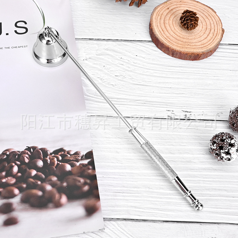 Hot Selling Manufacturer Direct Sales Stainless Steel Candle Extinguisher Cover Electroplating Multi-Color Ins Home Candle Extinguisher Bell Candle Tool